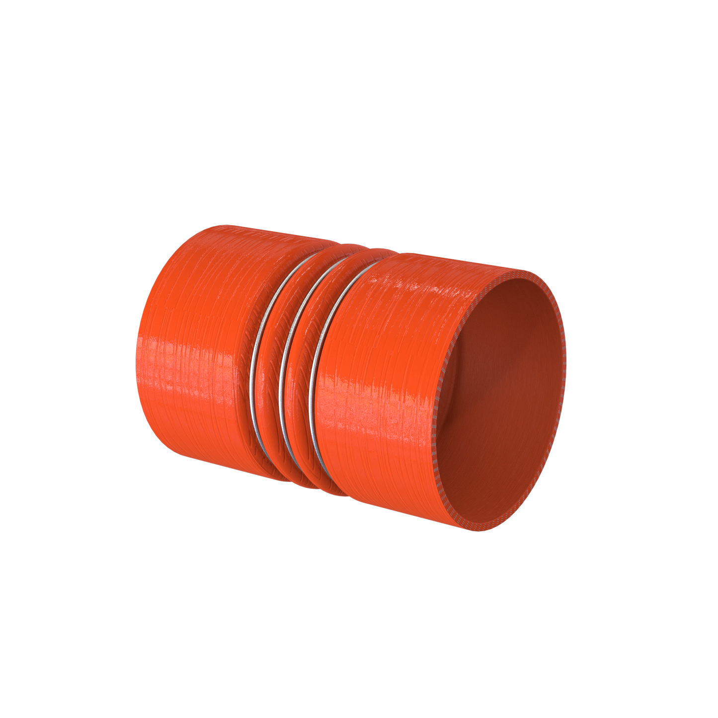 Charge air cooler hose with Stainless steel rings