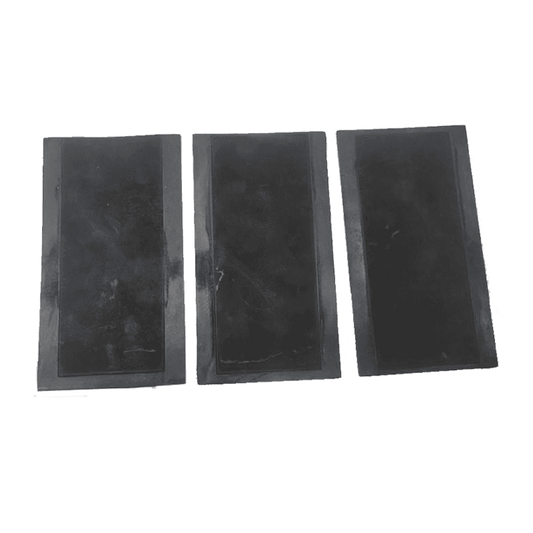 Three black rectangular Ultraviolet (UV) Resistance of Rubber Compounds on a white background